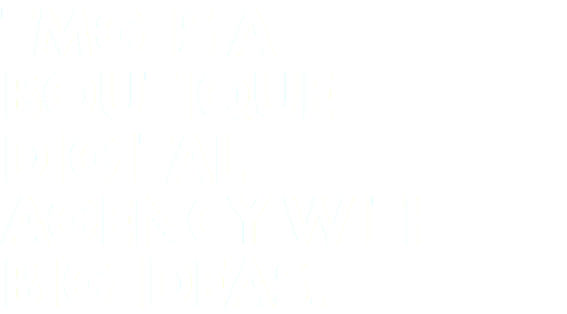 TMG is a boutique digital agency with big ideas.